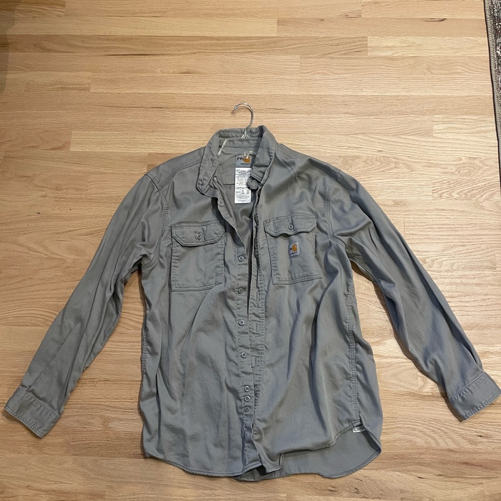 Carhartt Fire Resistant Long Sleeve Button Up Shirt